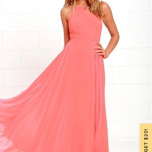 Mythical love dress coral